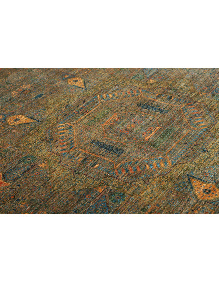 Rug Mamlouk Pakistan 154x202 Aged Moss Green Br