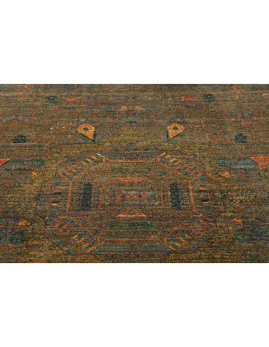 Rug Mamlouk Pakistan 154x202 Aged Moss Green Br
