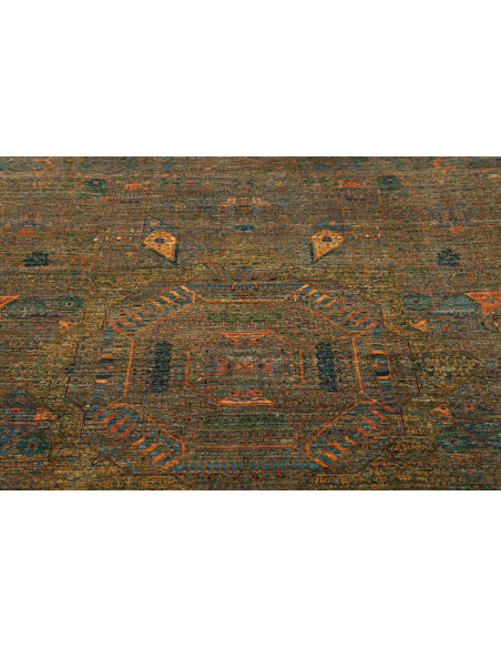 Rug Mamlouk Pakistan 154x202 Aged Moss Green Br