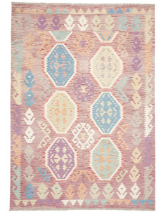 Rug Kilim Afghanistan 172x248 Dusty Rose Sky Bl