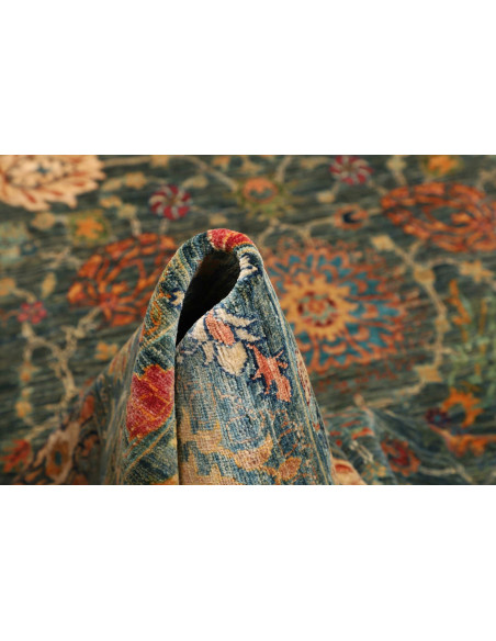 Rug Shahi Fine Pakistan 202x295 Petrol Blue Tea