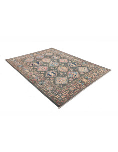 Tappeto Kazak Afghanistan 174x230 Verde Petroli 2