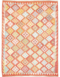 Rug Kilim Afghanistan yellow orange 183x241