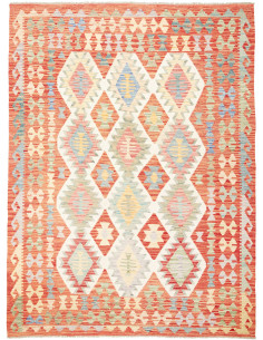 Rug Kilim Afghanistan yellow red 177x241