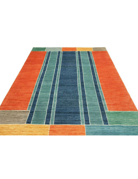 Tappeto Barjesta Pakistan 196x286 Rosso Arancio