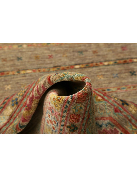Tappeto Rubin Pakistan 81x289 Grigio-beige Terr