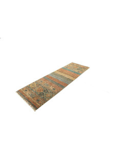 Rug Rubin Pakistan 82x247 Terracotta Teal 2