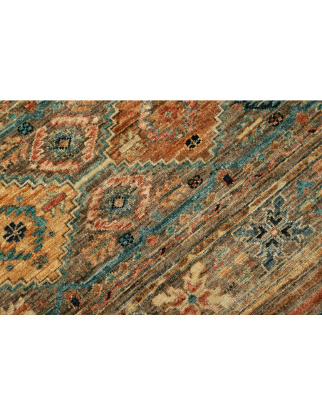 Rug Rubin Pakistan 82x247 Terracotta Teal