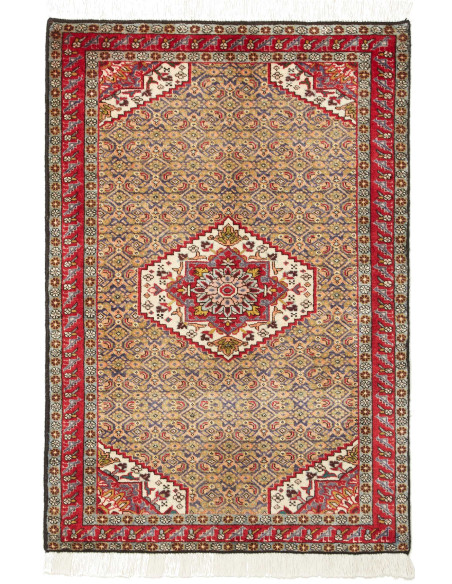 Rug Ardabil Persia maroon grey 72x105