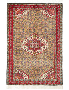 Rug Ardabil Persia maroon grey 72x105