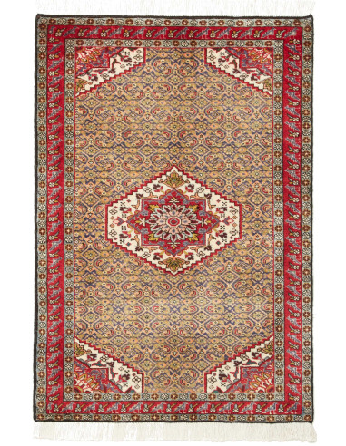 Rug Ardabil Persia maroon grey 72x105
