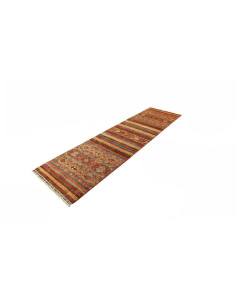 Tappeto Samarkand Pakistan 81x299 Marrone Rosso 2