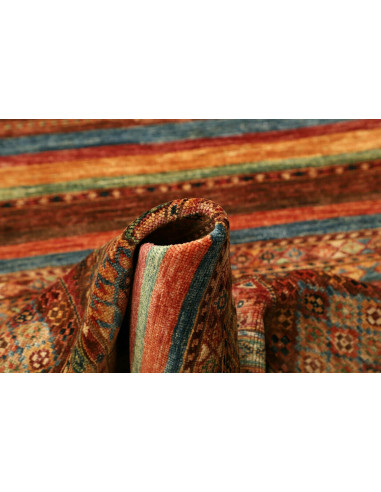 Tappeto Samarkand Pakistan 81x299 Marrone Rosso