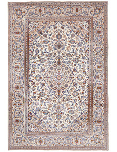 Kashan 196x293 Cm Kashan Persia Hand-carded Wool Cotton