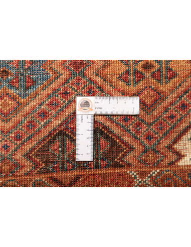 Rug Samarkand Pakistan 80x250 Terracotta Teal