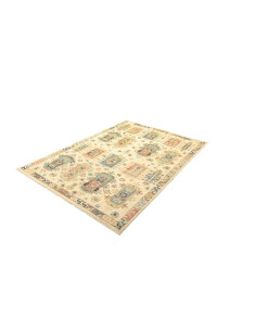 Tappeto Tribal Pakistan 147x212 Crema Avorio 2