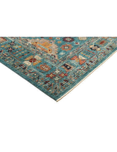 Tappeto Tribal Pakistan 248x312 Turchese Aranci