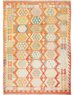 Tappeto Kilim Afghanistan giallo 173x240