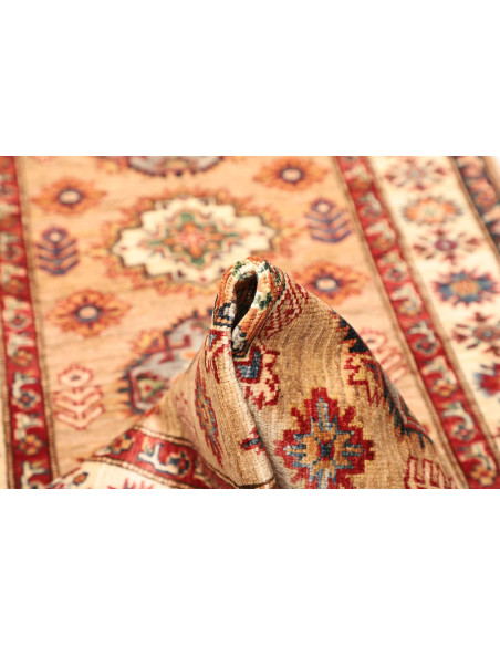 Rug Kazak Fine Pakistan 86x405 Beige Red