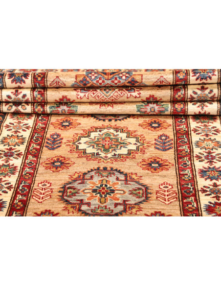 Rug Kazak Fine Pakistan 86x405 Beige Red