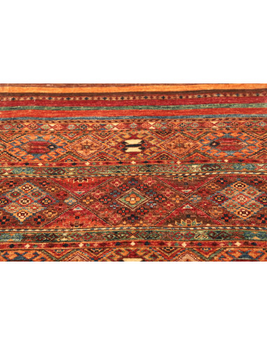 Rug Samarkand Pakistan 80x306 Brown Terracotta
