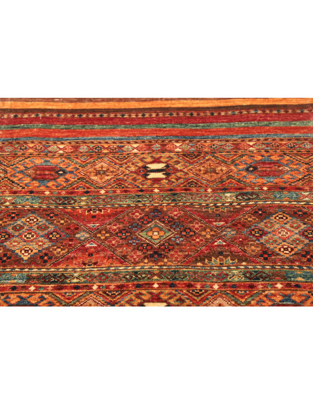 Rug Samarkand Pakistan 80x306 Brown Terracotta