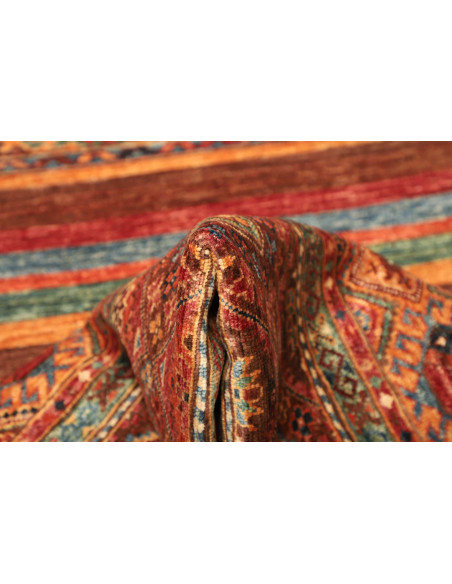 Rug Samarkand Pakistan 80x306 Brown Terracotta