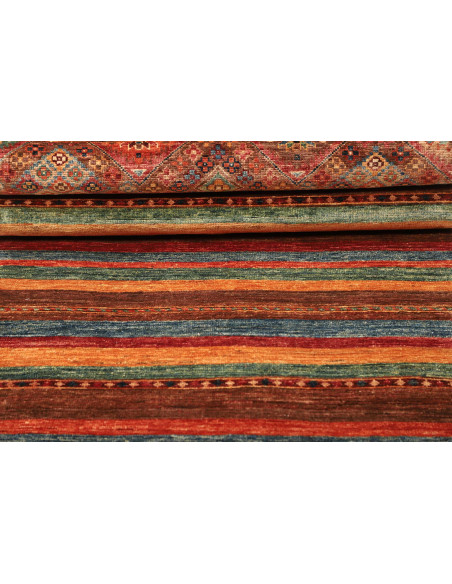 Rug Samarkand Pakistan 80x306 Brown Terracotta