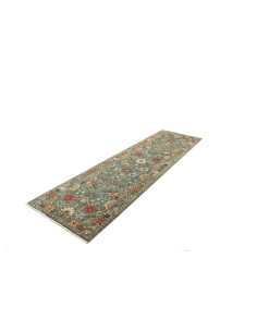 Rug Shahi Fine Pakistan 83x298 Petrol Green Bur 2