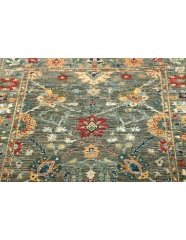 Tappeto Shahi Fine Pakistan 83x298 Verde Petrol