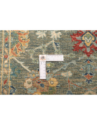 Tappeto Shahi Fine Pakistan 83x298 Verde Petrol