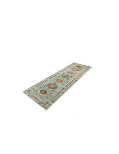 Rug Kazak Fine Pakistan 82x250 Teal Of Terracot 2