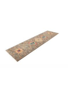 Rug Tribal Pakistan 81x295 Distressed Charcoal 2