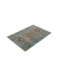 Tappeto Mamlouk Pakistan 81x115 Blu Pavone Turc 2