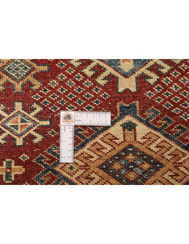 Rug Kazak Fine Pakistan 98x153 Deep Red Beige