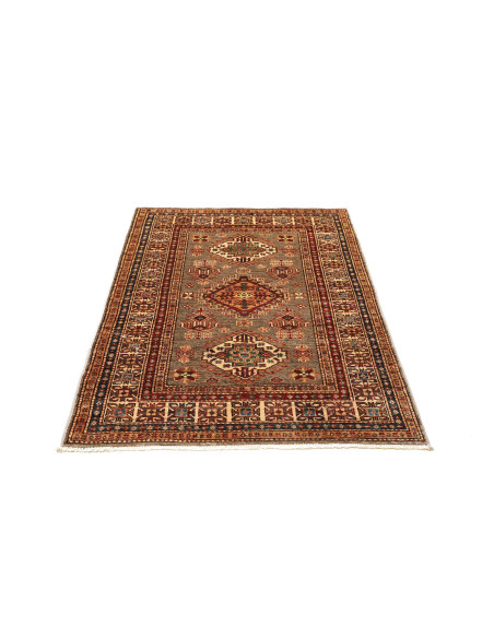 Rug Kazak Fine Pakistan 100x146 Earthy Brown Bu