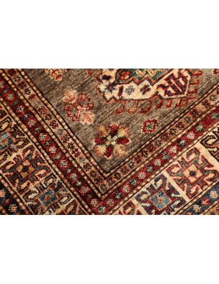 Rug Kazak Fine Pakistan 100x146 Earthy Brown Bu
