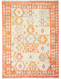 Rug Kilim Afghanistan yellow orange 173x233