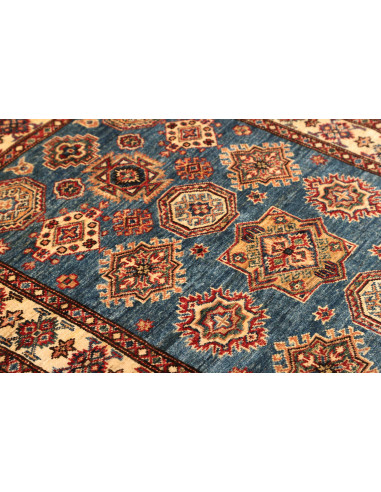 Rug Kazak Fine Pakistan 101x151 Blue Beige