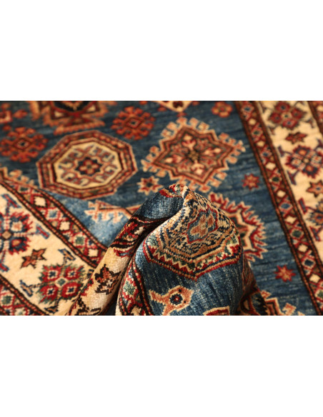 Rug Kazak Fine Pakistan 101x151 Blue Beige