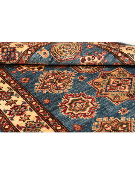 Rug Kazak Fine Pakistan 101x151 Blue Beige