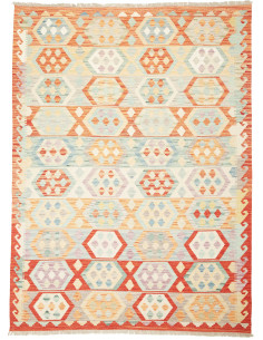 Rug Kilim Afghanistan yellow orange 173x234