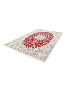 Tappeto Nain Kashmar Persia bianco marrone 200x298 2