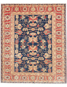 Rug Kazak Fine Pakistan 249x303 Indigo Blue Ter