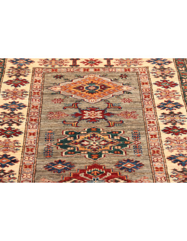 Tappeto Kazak Fine Pakistan 82x257 Verde Salvia