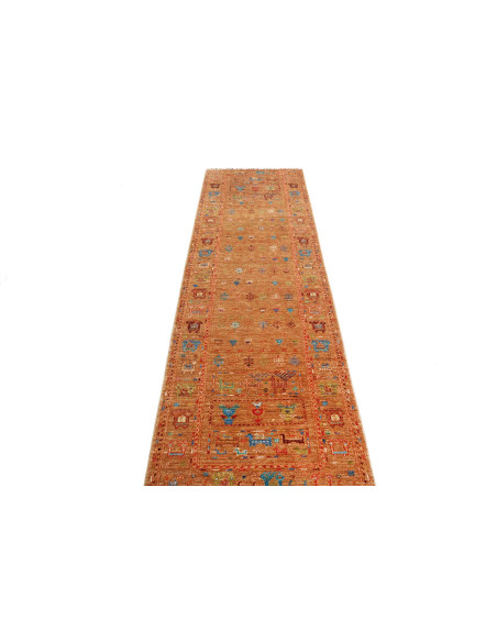 Tappeto Rubin Pakistan 81x289 Terracotta Blu