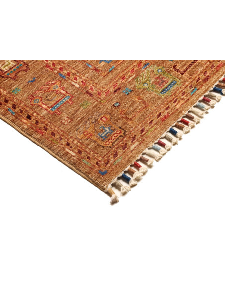 Tappeto Rubin Pakistan 81x289 Terracotta Blu