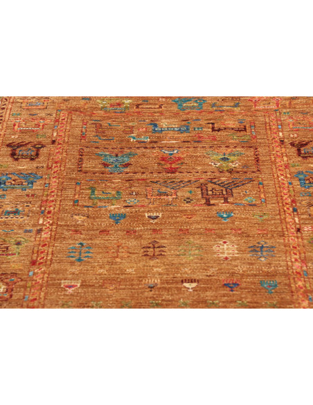 Tappeto Rubin Pakistan 81x289 Terracotta Blu