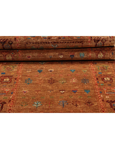Rug Rubin Pakistan 81x289 Terracotta Blue