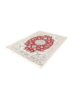 Tappeto Nain Kashmar Persia bianco marrone 144x198 2